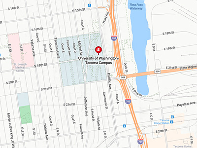 UW Tacoma map
