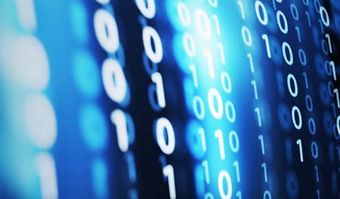 columns of white binary code 01 00 1